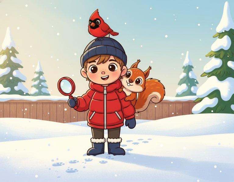 The Snowy Footprint Mystery