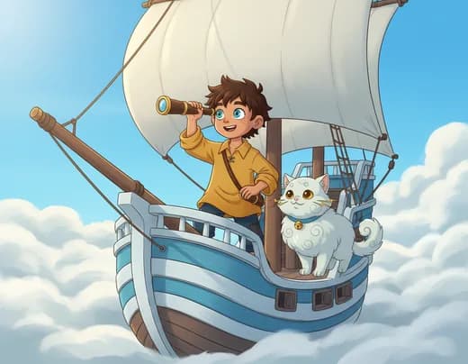 Kaito's Cloud Ship Adventure